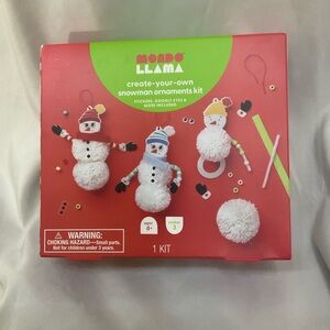 Mondo Llama Snowman Ornaments Kit NEW